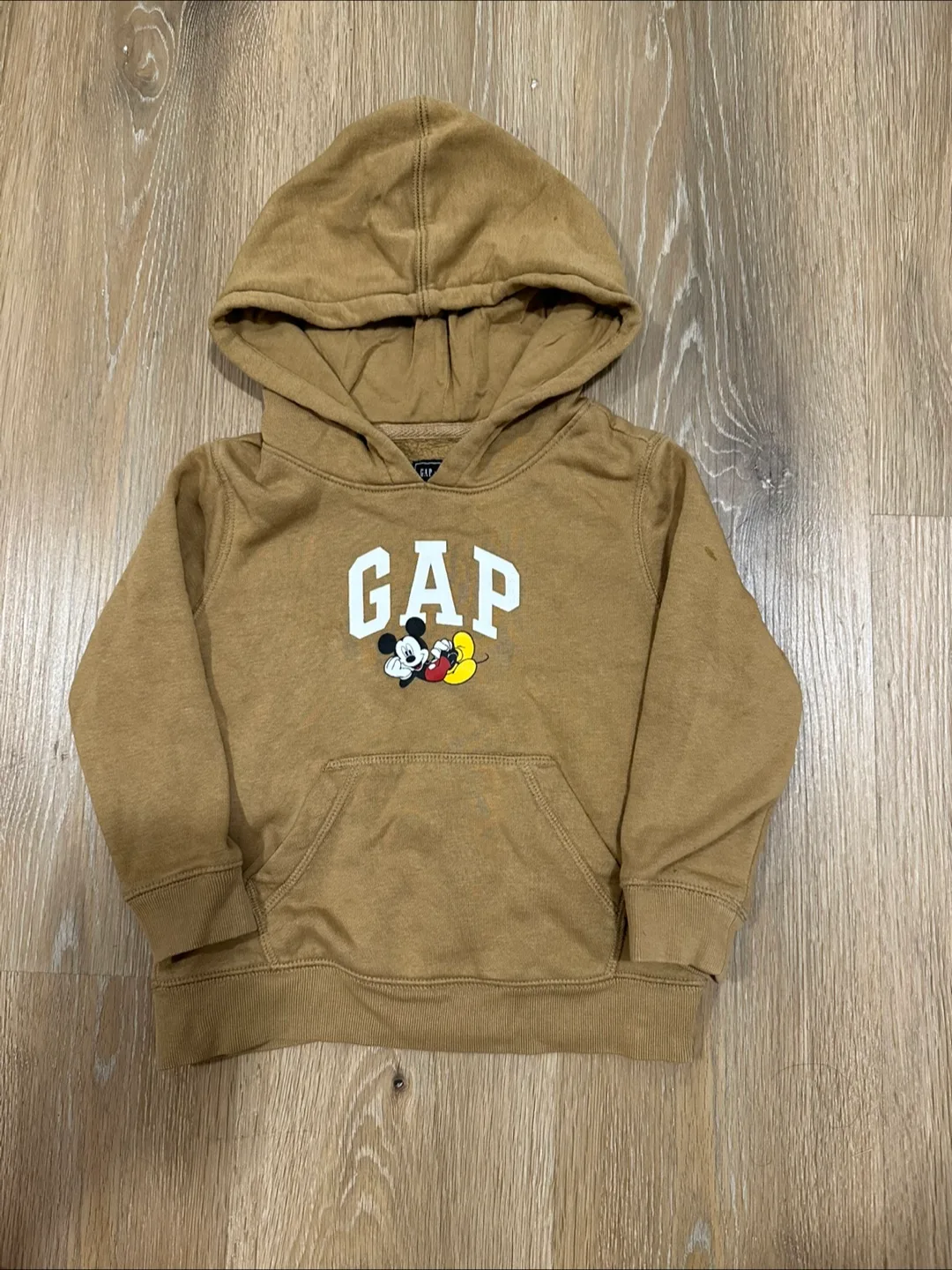 GAP x Disney Mickey Mouse Beige Hoodie Size 3T thumbnail