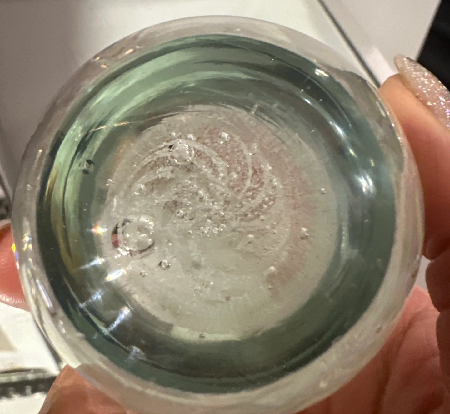 Glass Jellyfish Paperweight glow in dark image indicator(4)