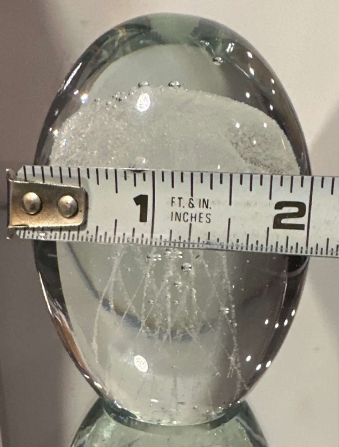 Glass Jellyfish Paperweight glow in dark image indicator(7)