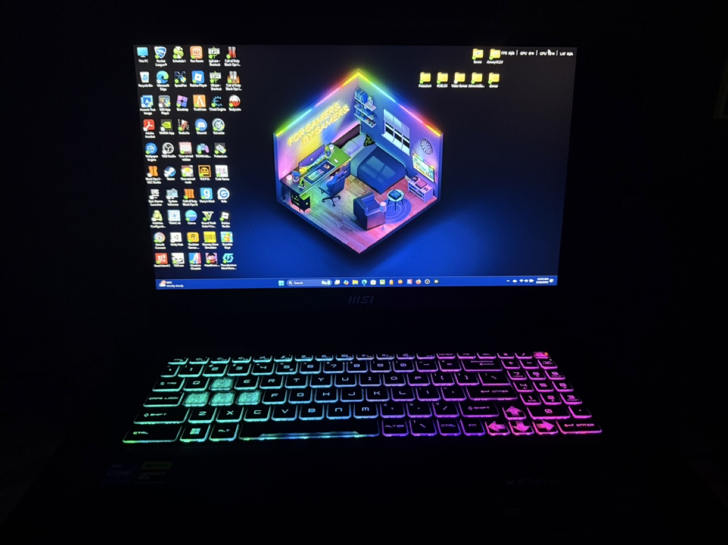 MSI Gaming Laptop with RGB Keyboard