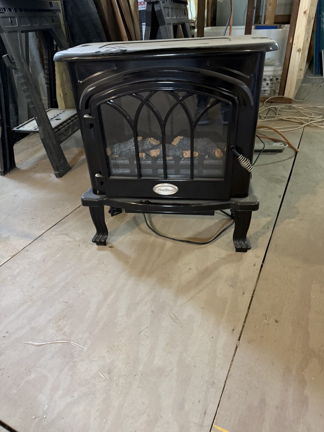 Black Electric Fireplace Stove