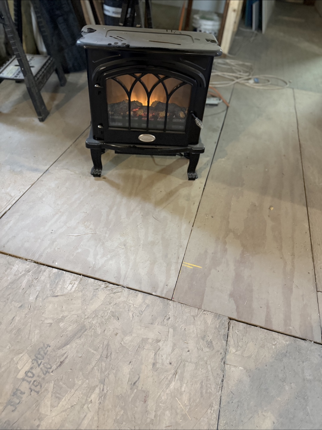 Black Electric Fireplace Stove - photo 2