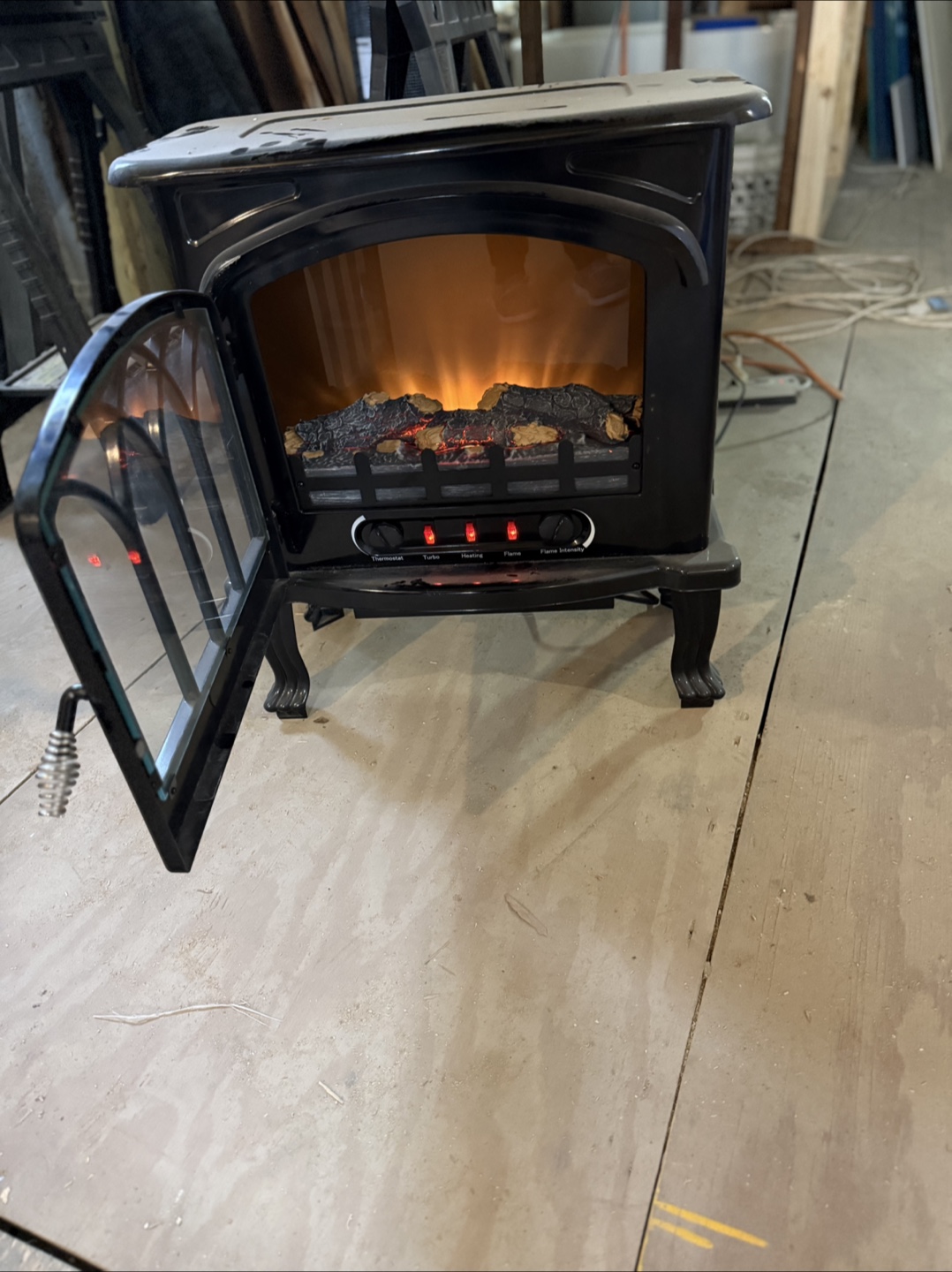 Black Electric Fireplace Stove - photo 4