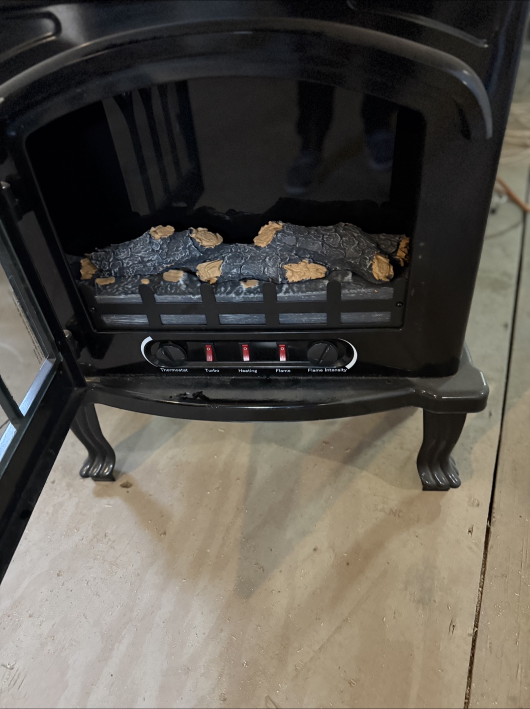 Black Electric Fireplace Stove - photo 3
