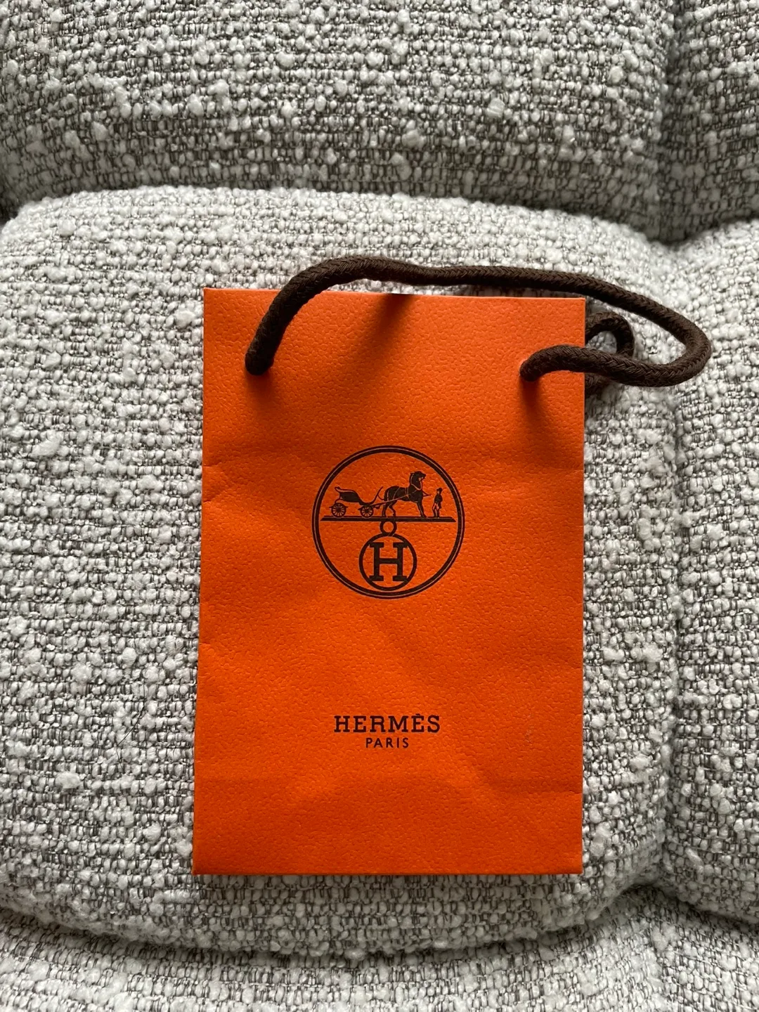 Hermes Paris Orange Shopping Bag(sold) thumbnail