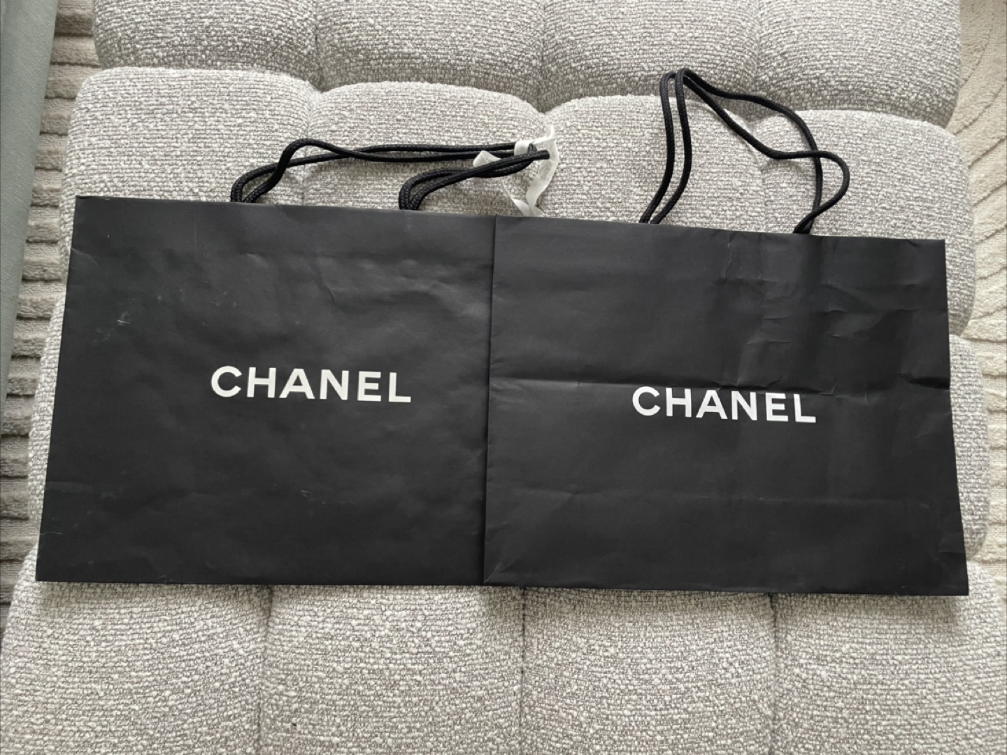 Two Chanel Shopping Bags