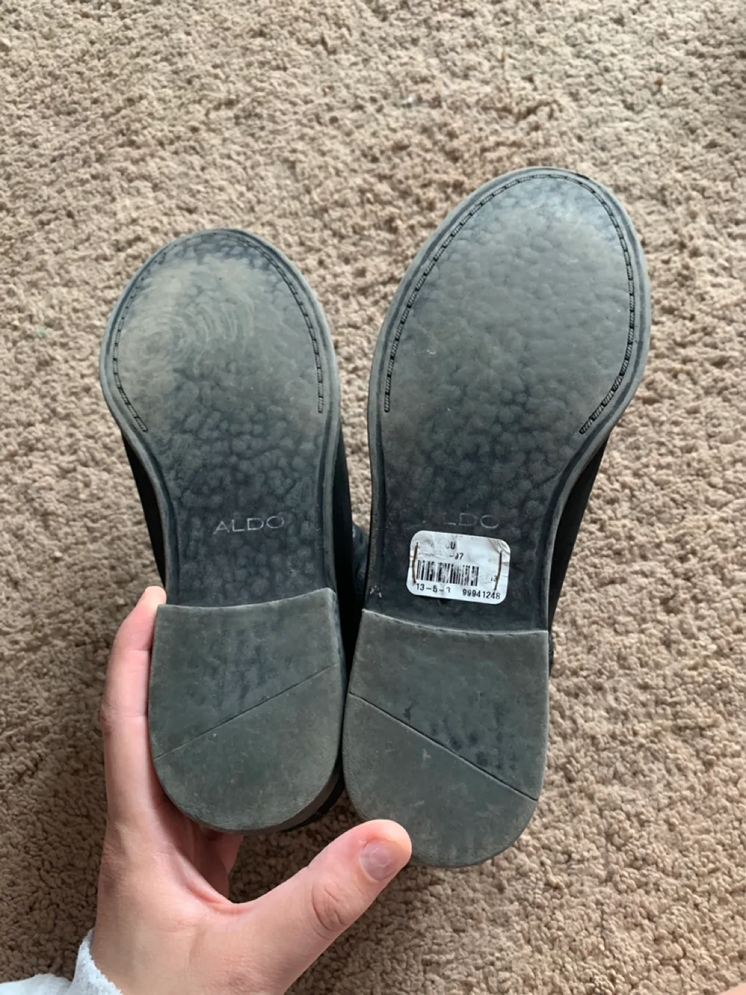 ALDO Women's Black Suede Ankle Boots 🏒 image indicator(4)