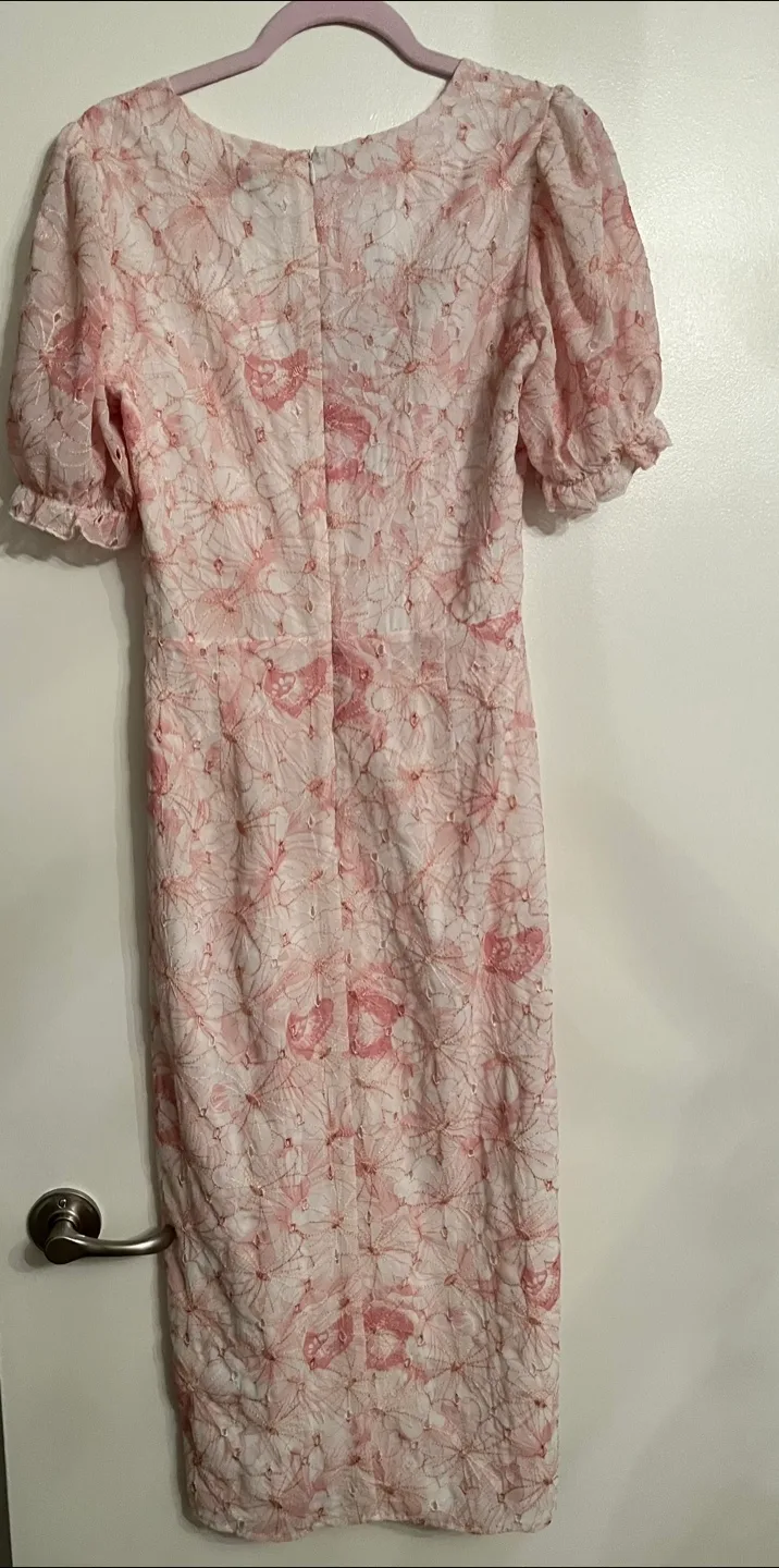 Adelyn Rae Embroidered Floral Midi Dress 🏒 image indicator(6)