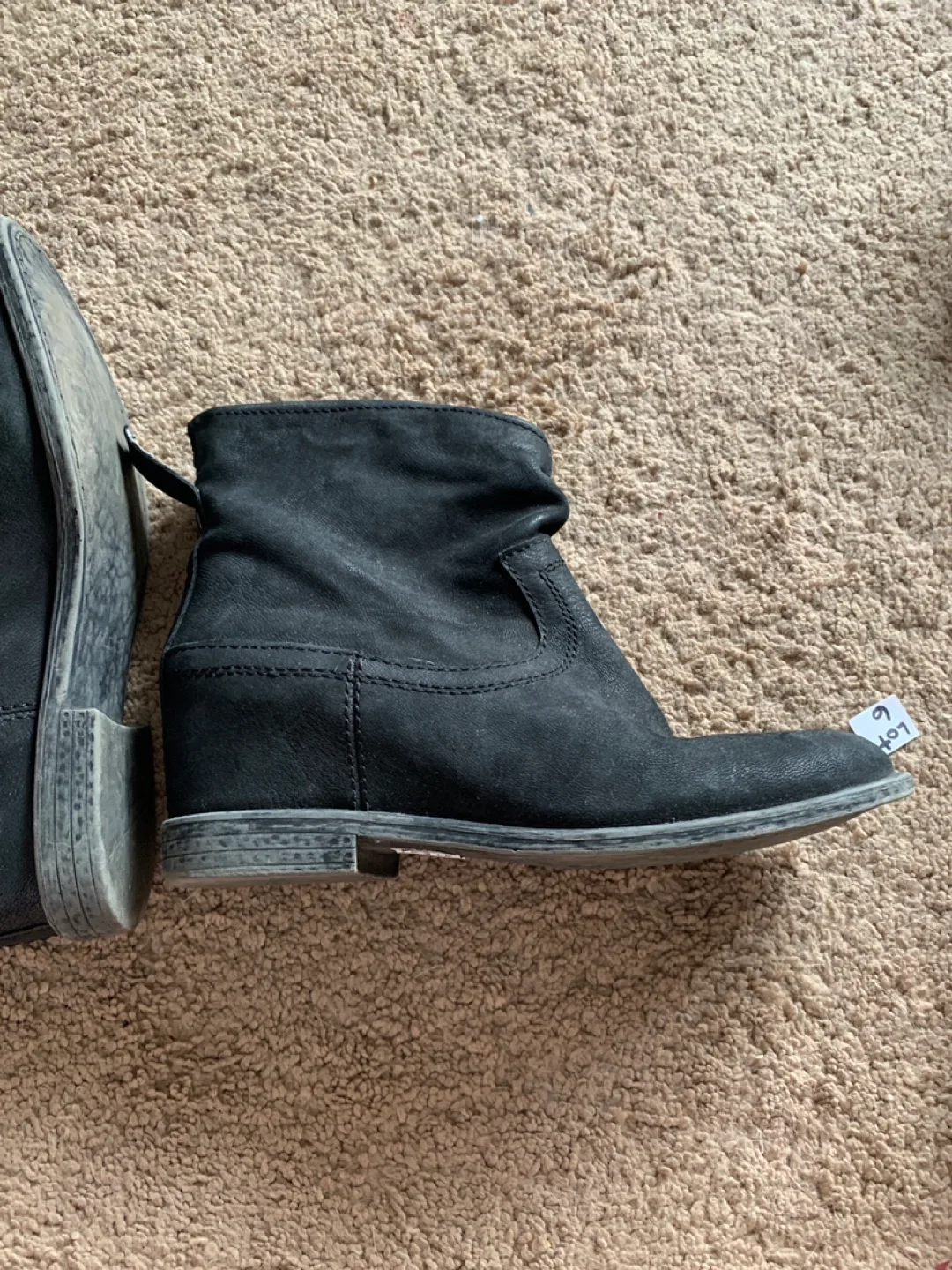 ALDO Women's Black Suede Ankle Boots 🏒 image indicator(2)
