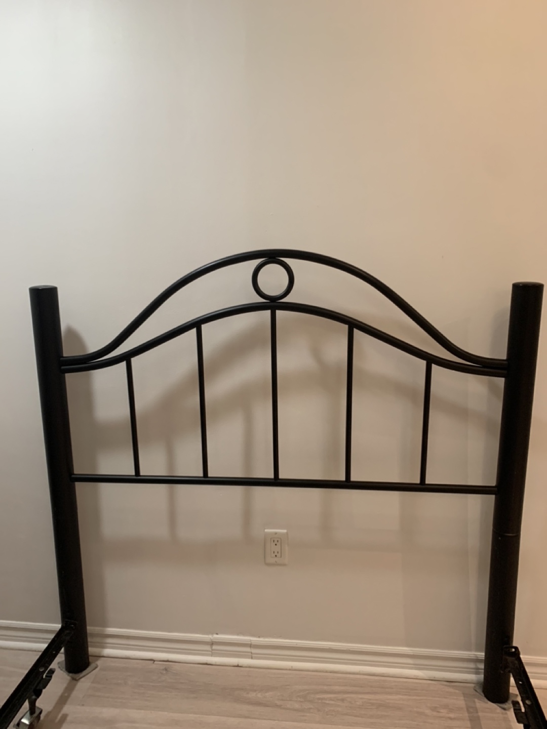 Double/Full Metal Bed Frame with Headboard and Memory Foam Top