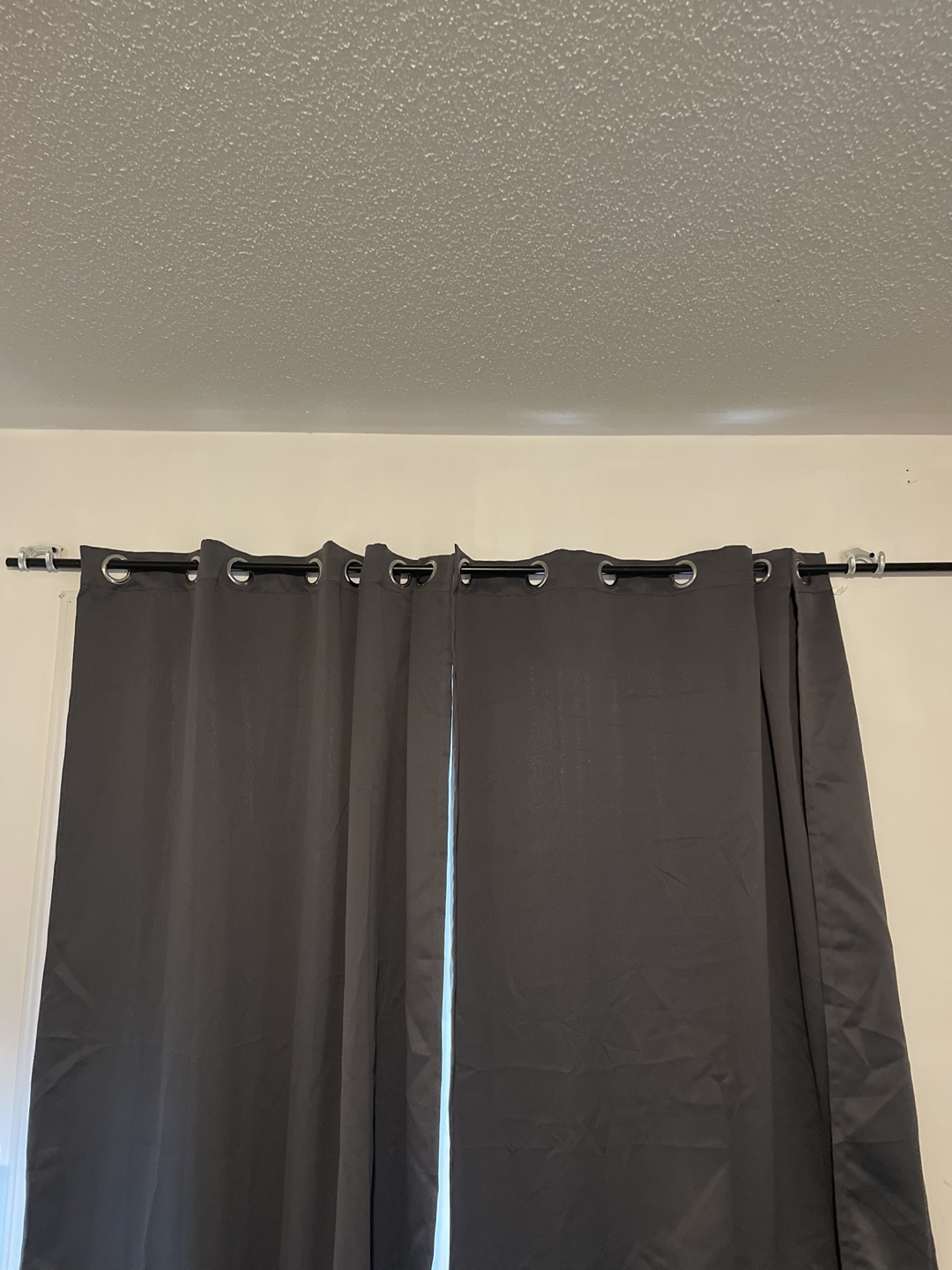 Dark Grey Blackout long Curtains - photo 4