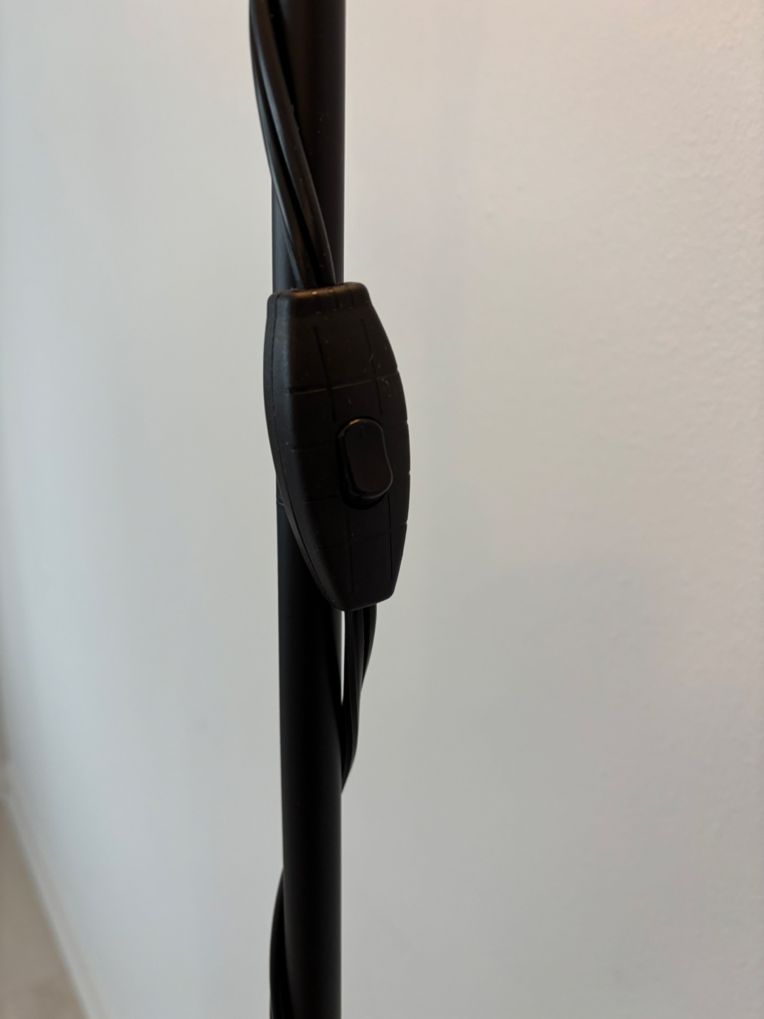 Black Floor Lamp with White Shade - photo 2