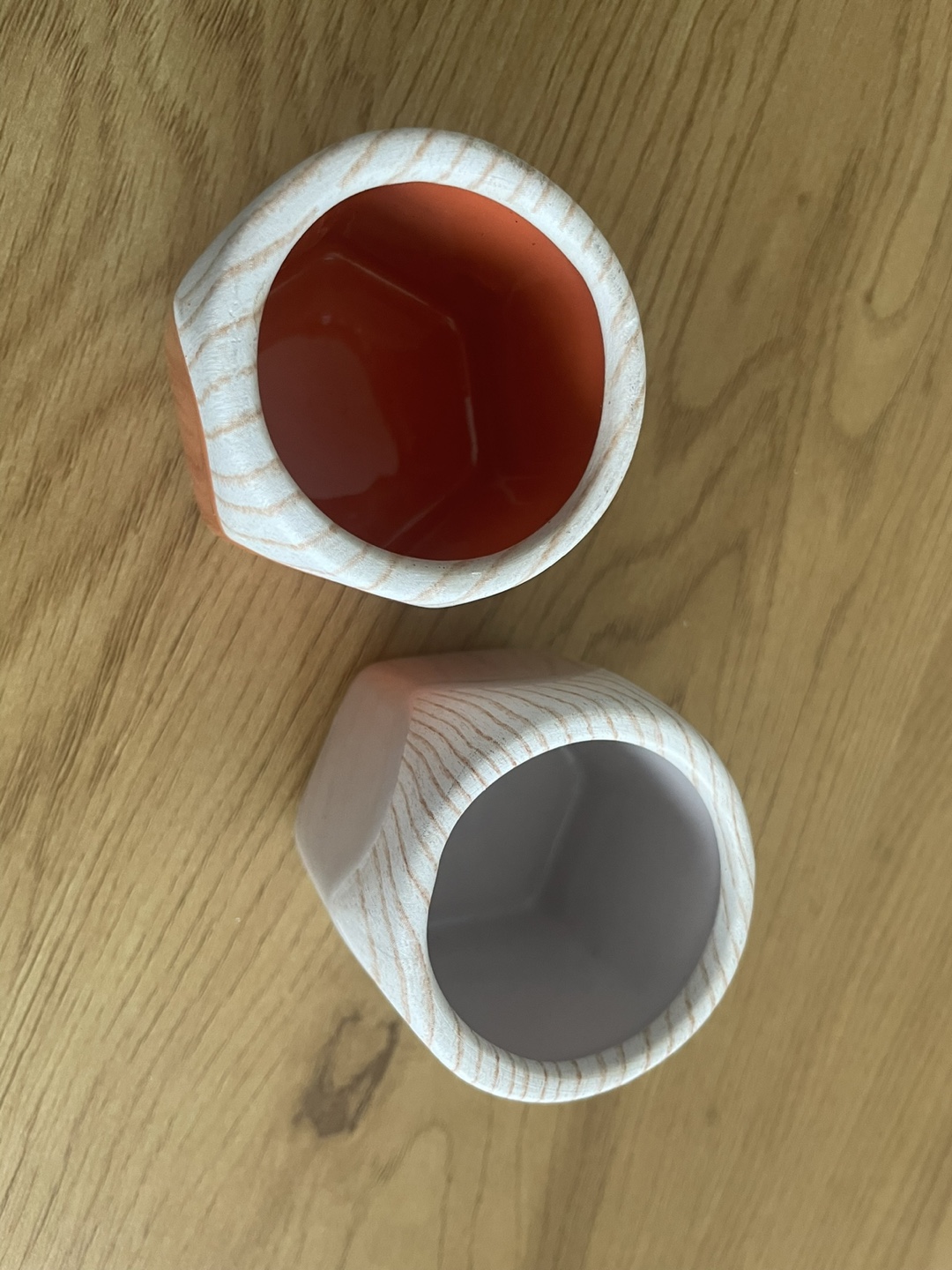 Set of two mini geometric planters - photo 2