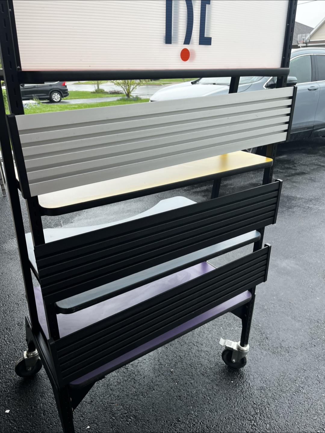 Multi-tiered Display Stand on Wheels - photo 3