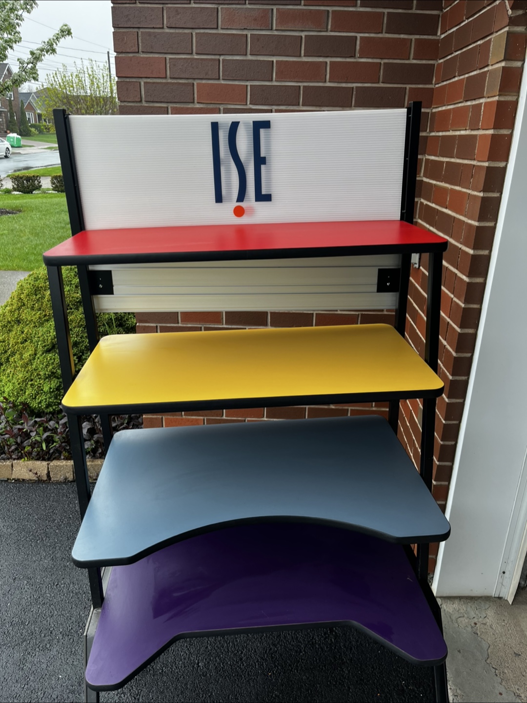 Multi-tiered Display Stand on Wheels