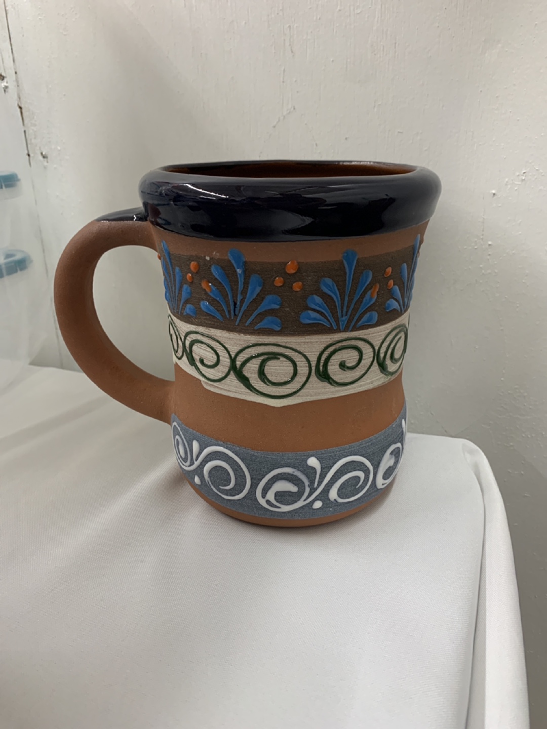 Hand-painted Mexican Talavera-style mug🥕 - photo 2