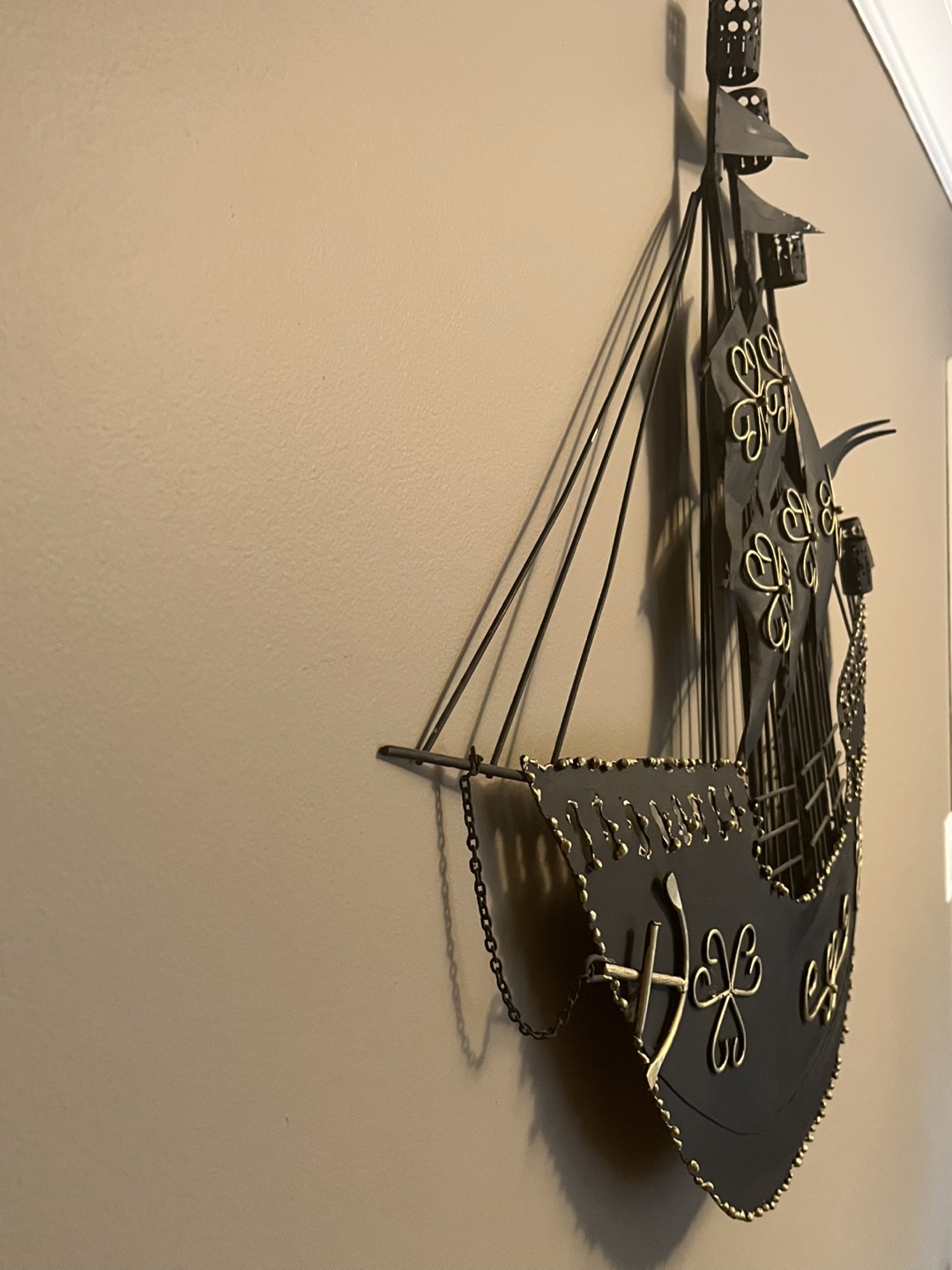 Vintage Wrought Iron Sailboat Wall Decor - photo 5