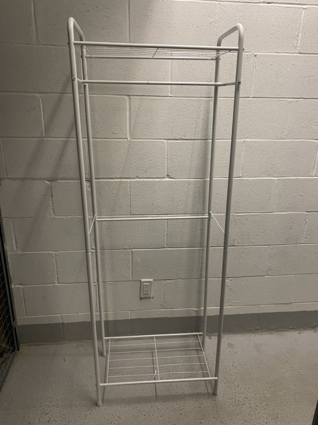 White Metal Clothing Rack