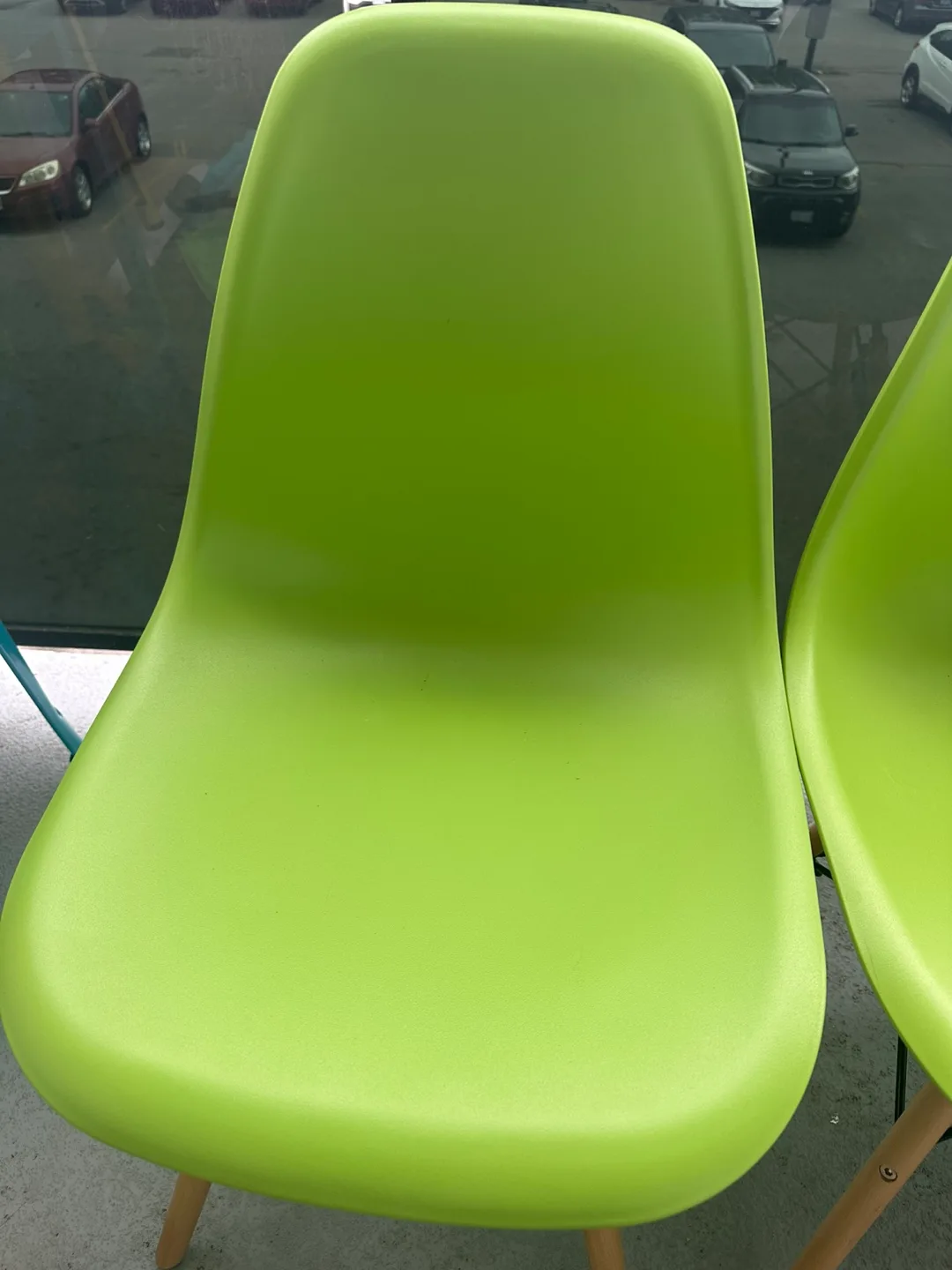 Set of Four Apple Green Chairs image indicator(2)