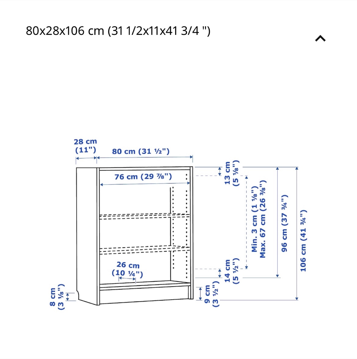 IKEA Billy Bookcase - White - photo 3