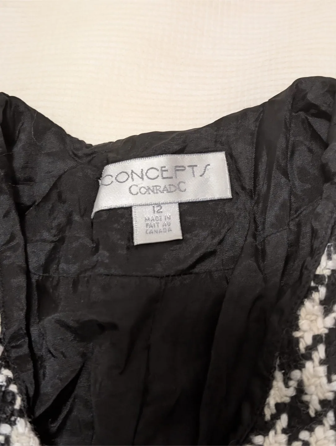 Concepts by Conrad Women's Houndstooth Jacket Size 12 image indicator(2)