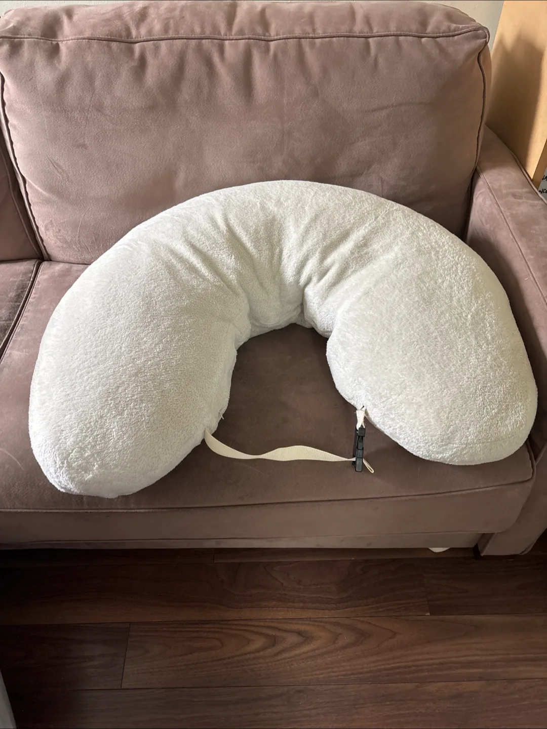 Nursing Pillow - Grey - with Strap thumbnail