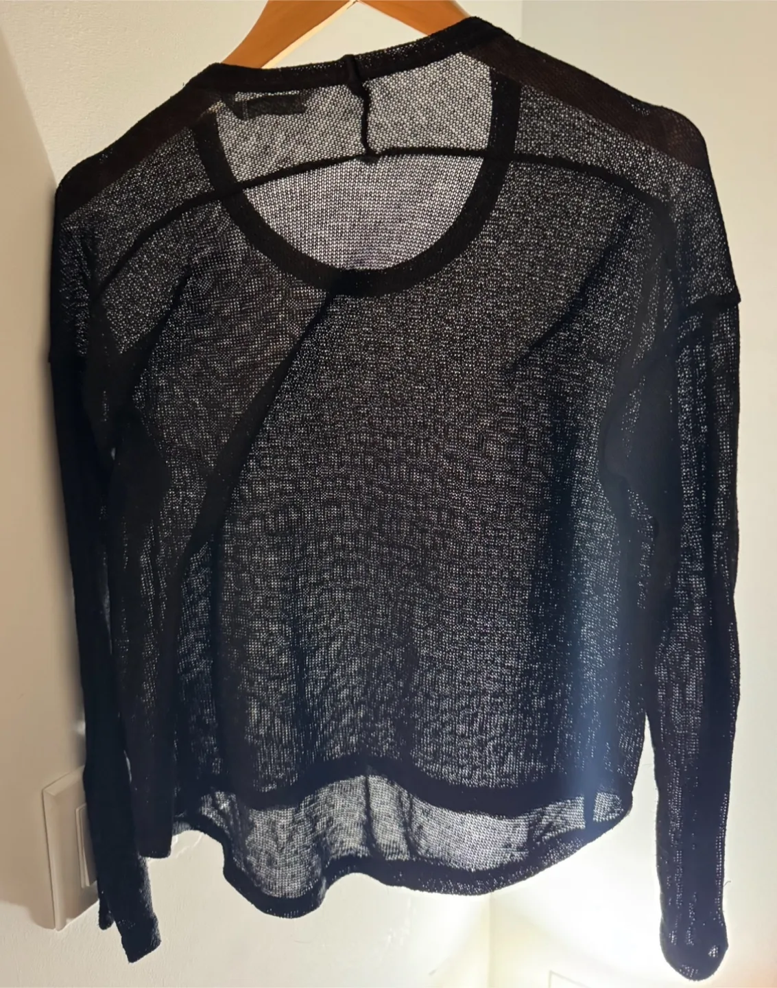 Sheer long sleeve top size medium 🏒 image indicator(2)
