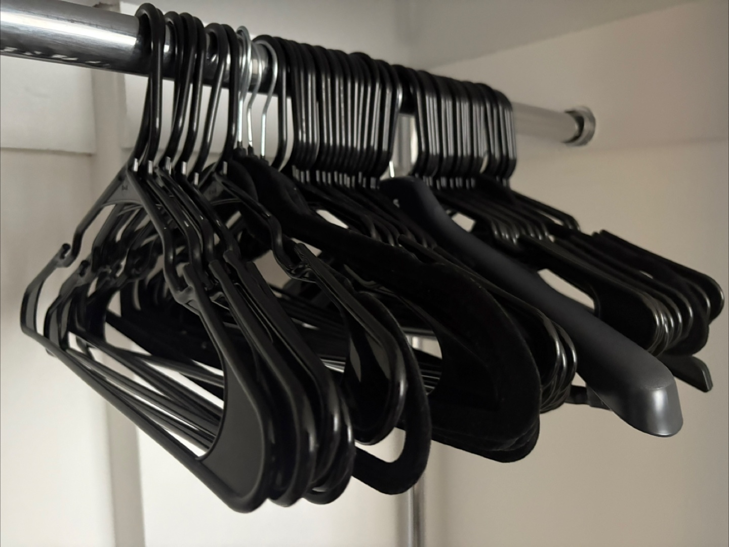 Bulk Black Plastic Hangers