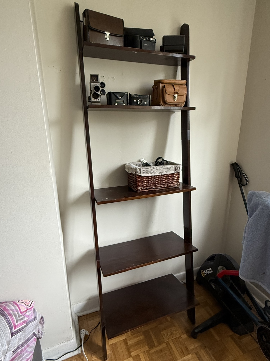 Dark Brown Wooden decorative shelf