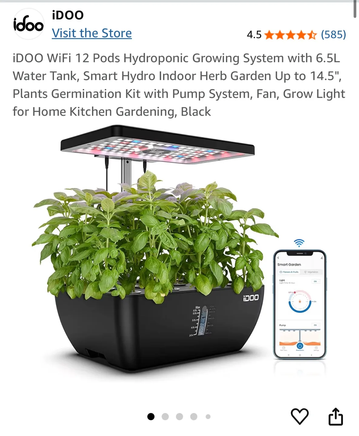 iDOO Smart Hydroponic Growing System - 12 Pods
