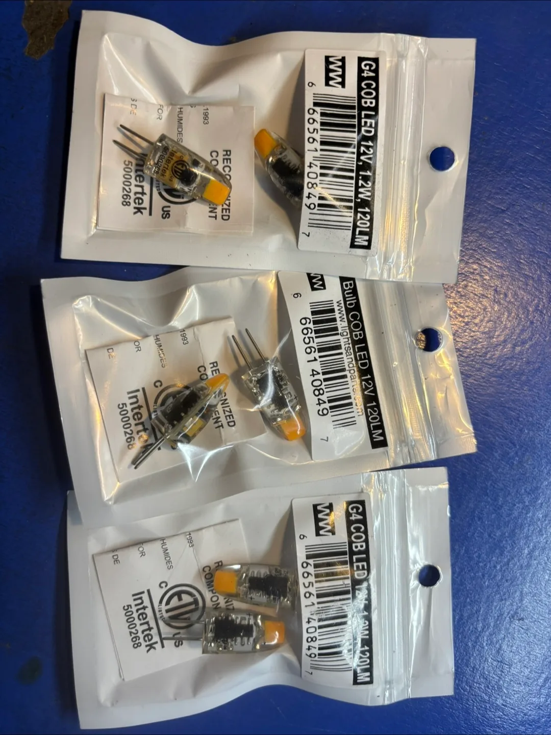 G4 COB LED Bulbs 12V 1.2W 120LM (3-pack) image indicator(4)