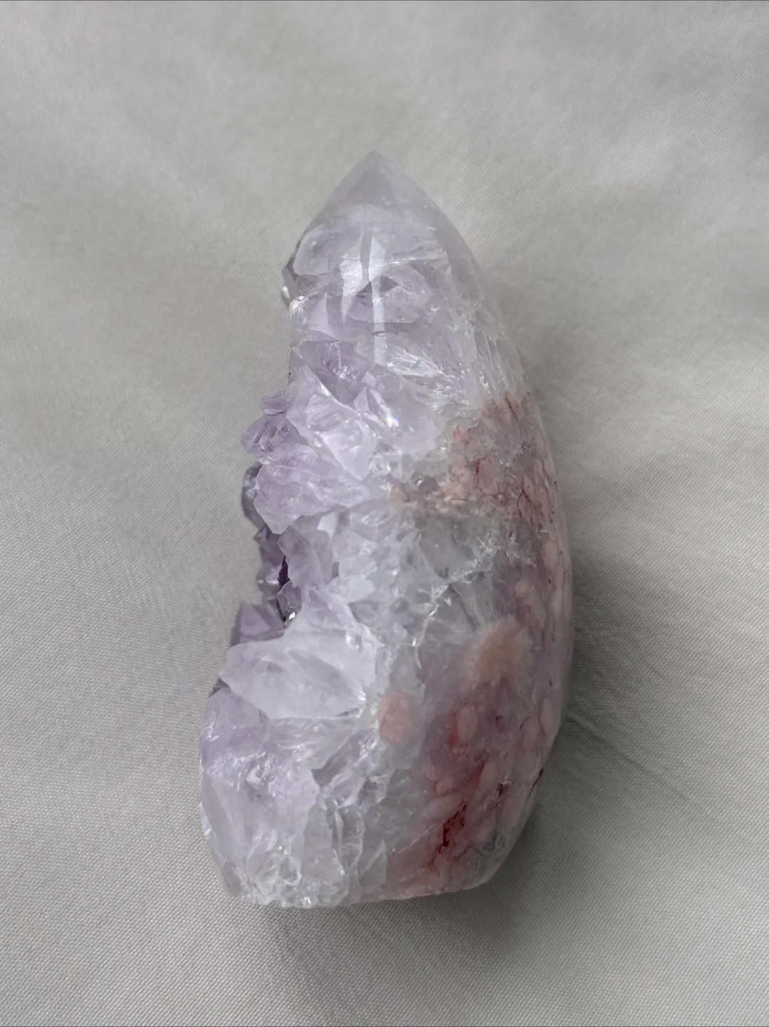 Rare Pink Amethyst Geode Polished Egg image indicator(5)