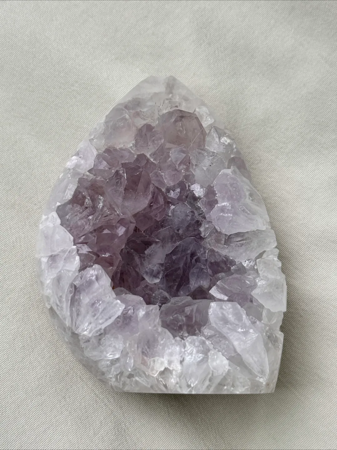 Rare Pink Amethyst Geode Polished Egg image indicator(8)