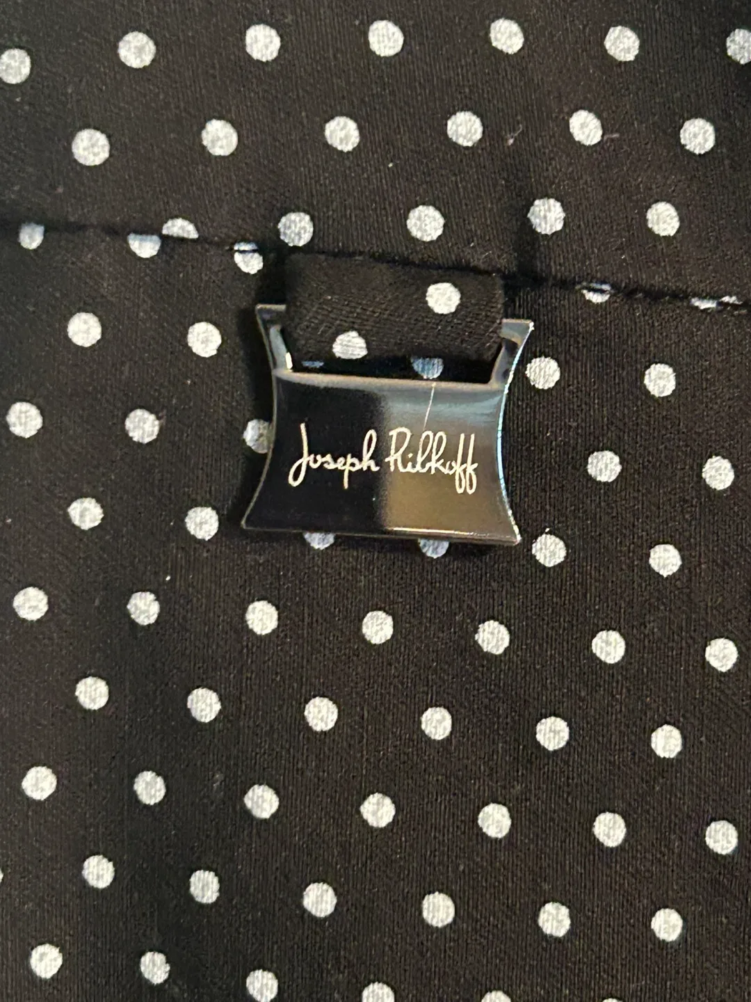 Joseph Ribkoff Black and White Polka Dot Pants Size 10 image indicator(2)