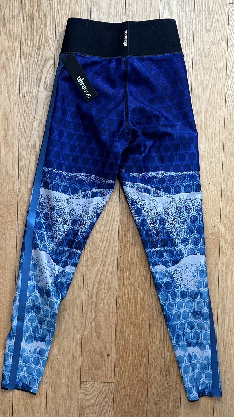 NWT Ultracor Blue Hexagon Wave Leggings- Small - photo 2