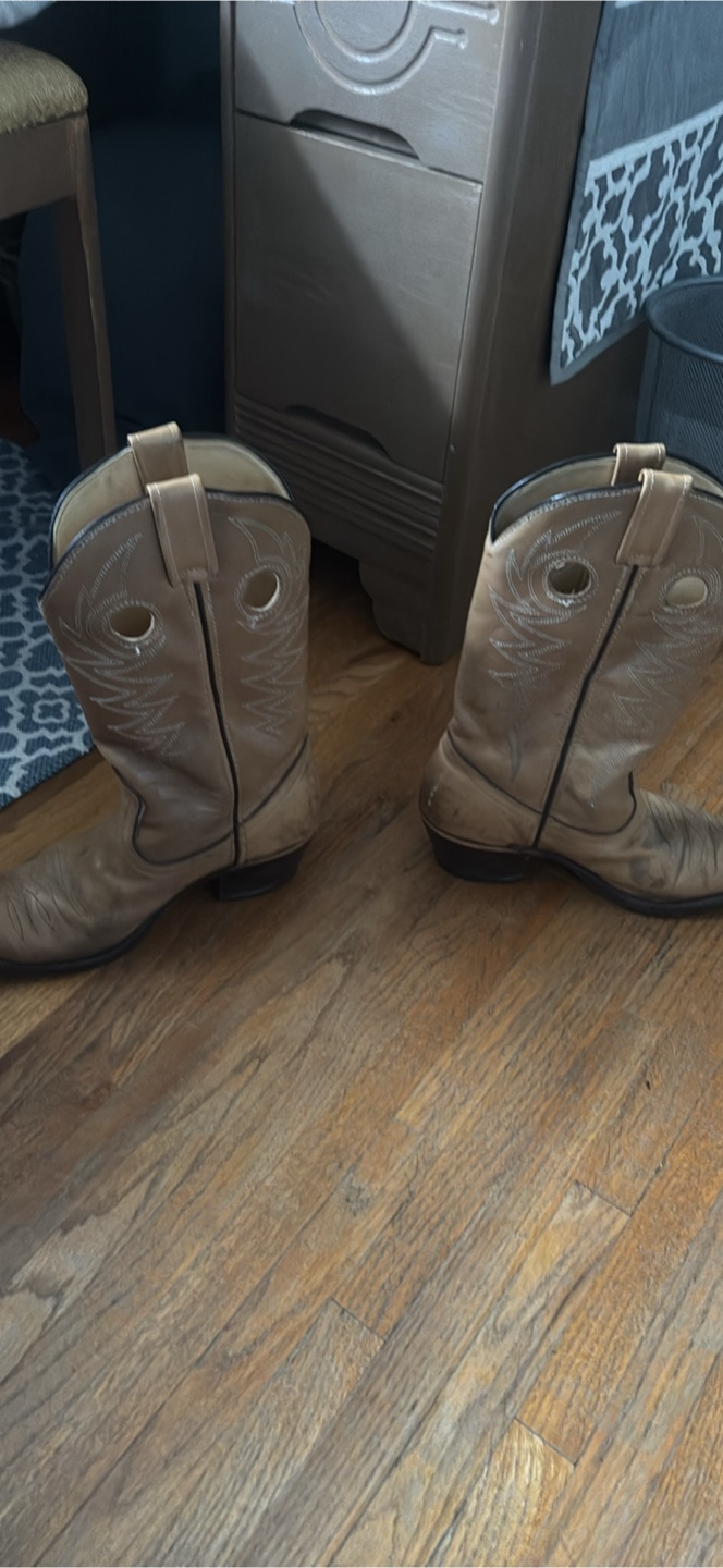 Mens Brown Leather Cowboy Boots - photo 3