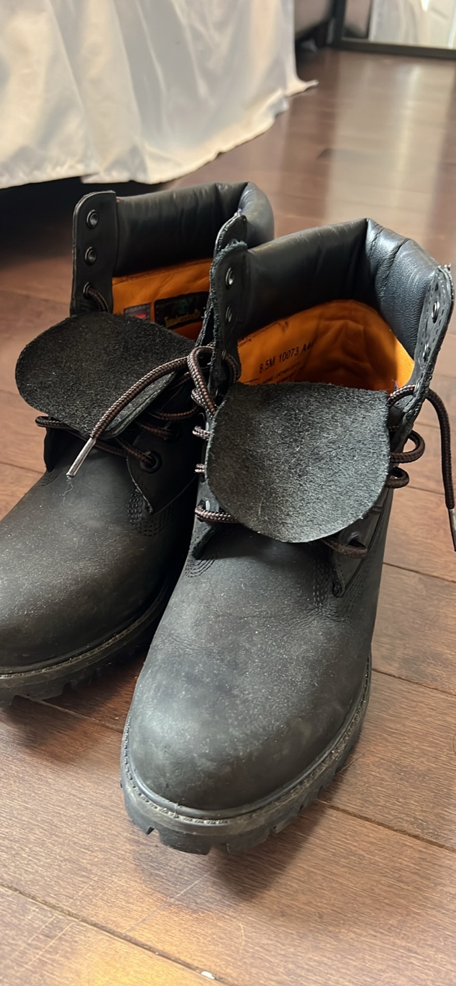 Timberland 6-Inch Premium Waterproof Boots - Black - Size 8.5M