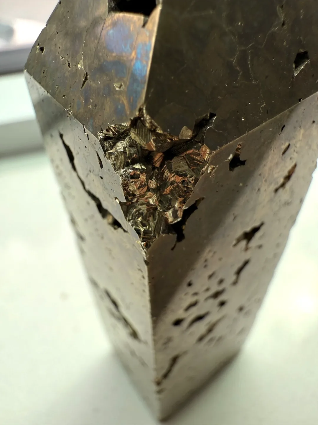 Pyrite Tower, Polished Crystal Point image indicator(4)