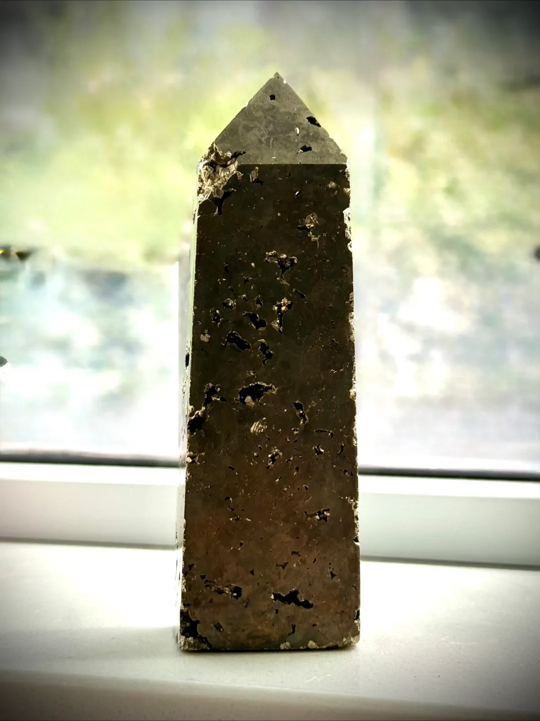 Pyrite Tower, Polished Crystal Point image indicator(5)
