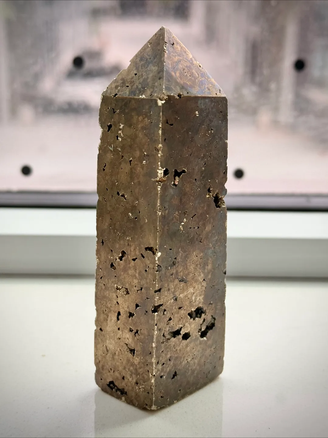 Pyrite Tower, Polished Crystal Point image indicator(6)