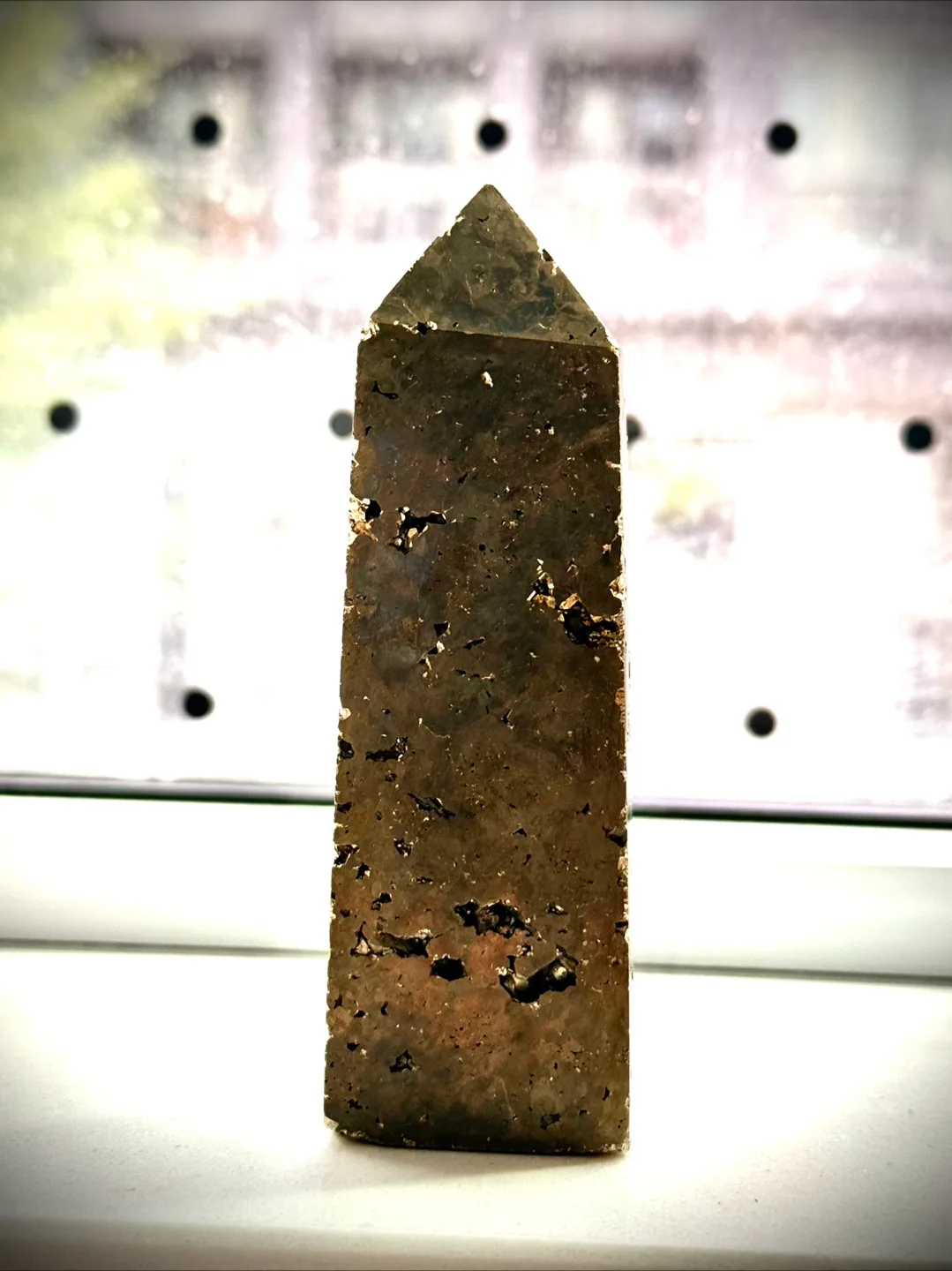 Pyrite Tower, Polished Crystal Point image indicator(7)