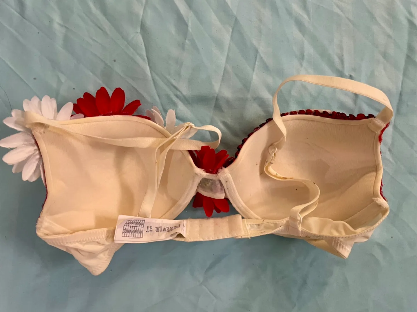 Canada Day Sequin Festival Bra with Flowers image indicator(2)