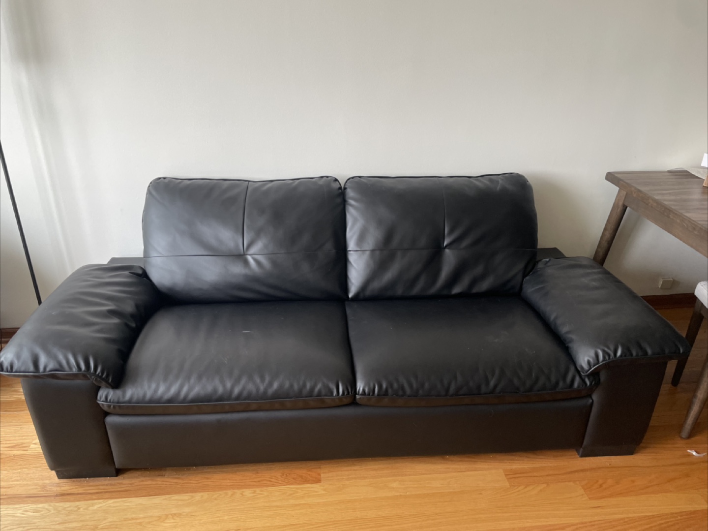 Black Leather Sofa