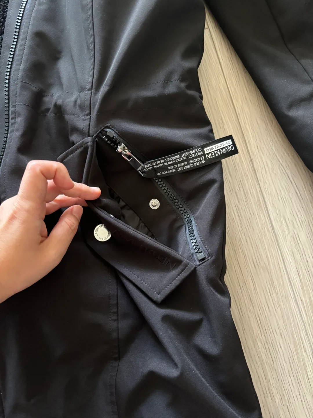 Calvin Klein water resistant fleece lined hoodied Winter Jacket image indicator(4)