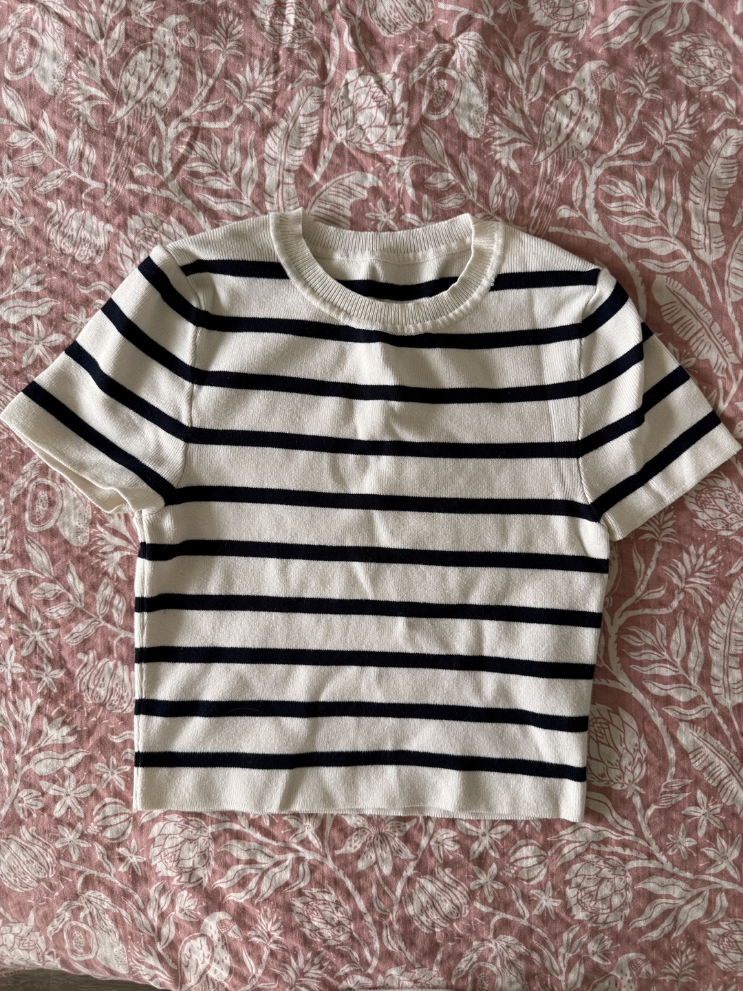Striped Knit Crop Top