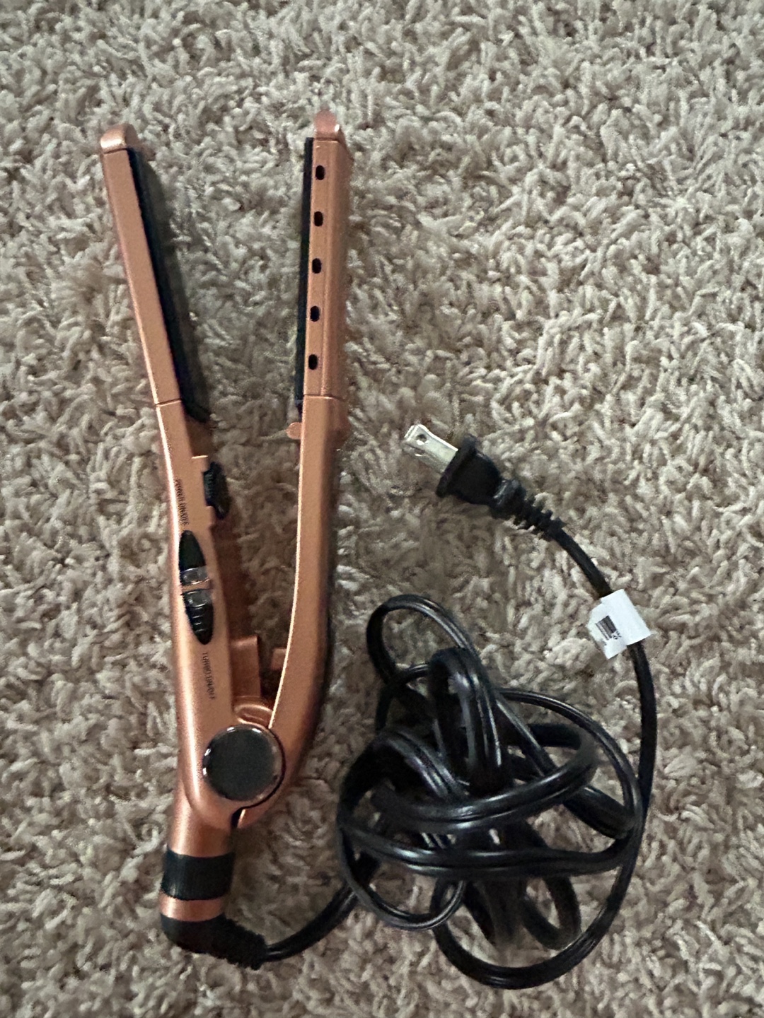 Conair Rose Gold Flat Iron Hair Straightener - photo 2