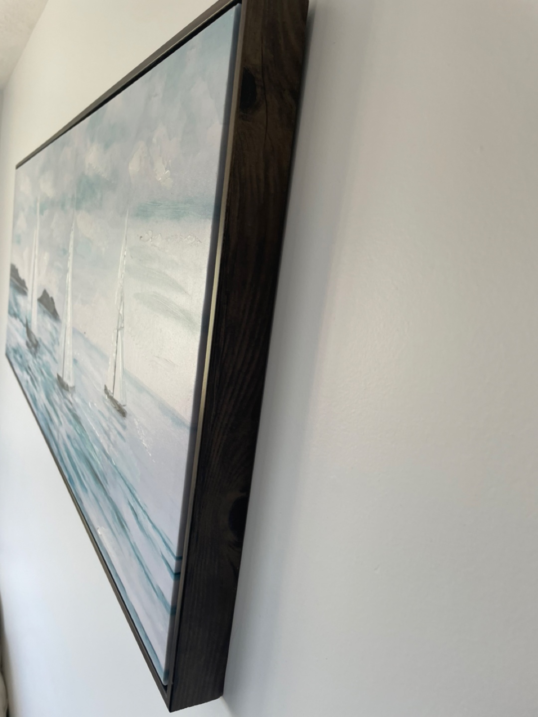 Seascape Canvas Painting of Sailboats - photo 4