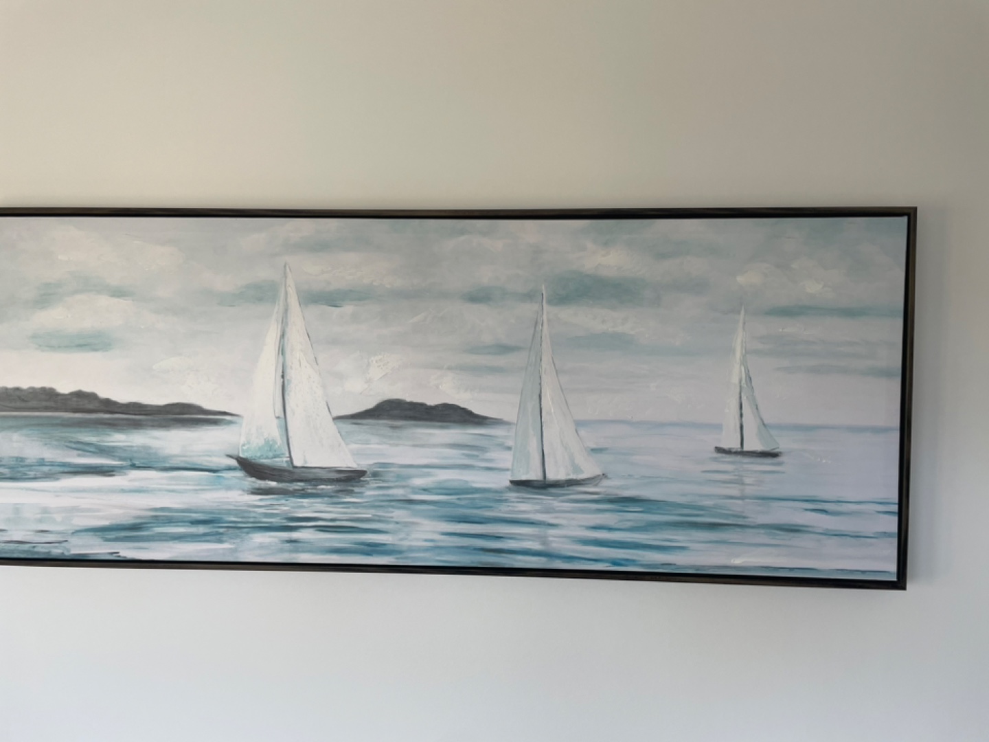 Seascape Canvas Painting of Sailboats