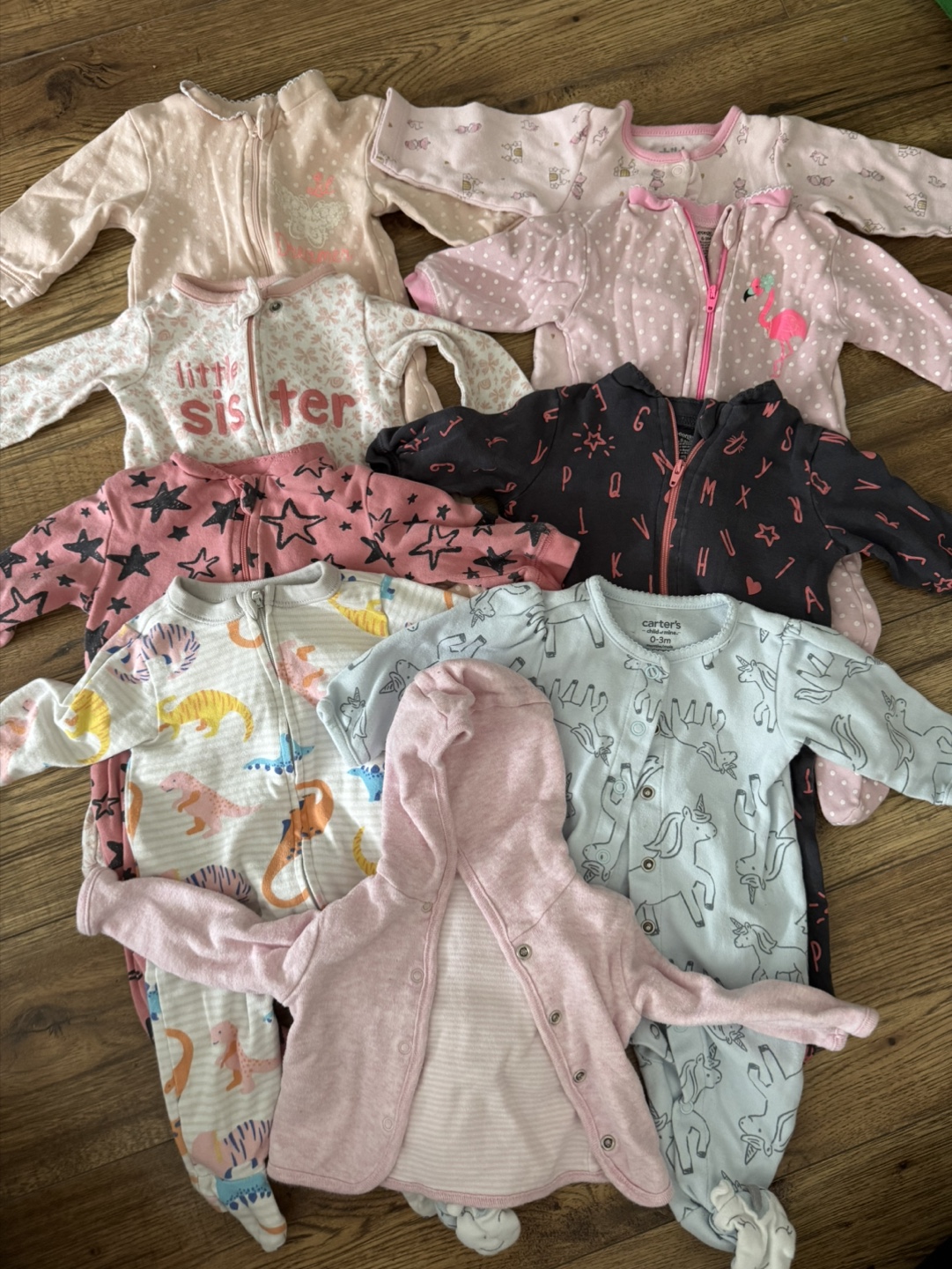 Baby Girl Clothes Bundle - Newborn to 3 months