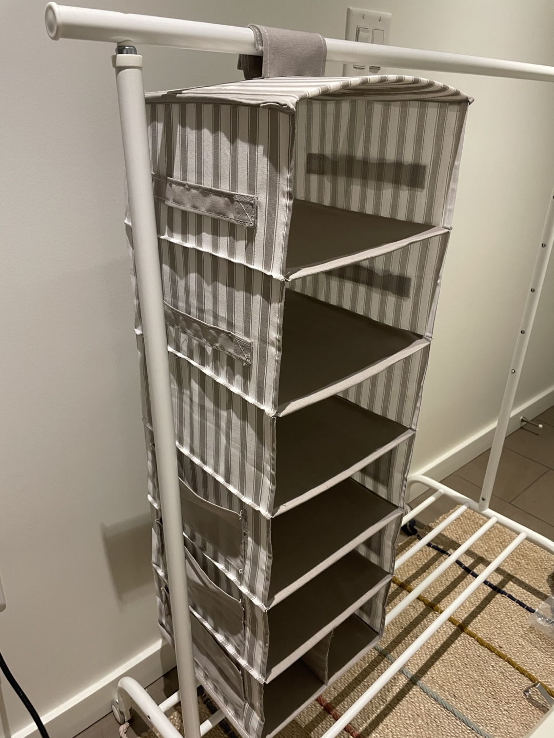 IKEA RIGGA Clothes Rack with Hanging Organiser - photo 2